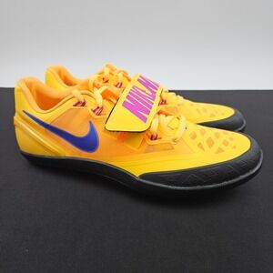 Nike‎ Zoom Rotational 6 Mens Sz 9 Throwing Shoes Yellow Orange Purple FZ9606-800